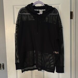Victoria's Secret Black mesh hoodie
